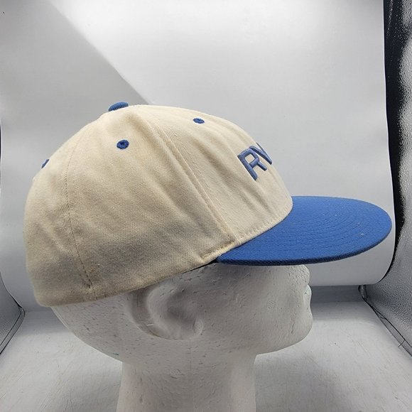 RVCA By PM Tenore L XL White Blue Hat Cap Casual Comfort Lightweight Outdoors - Picture 4 of 10